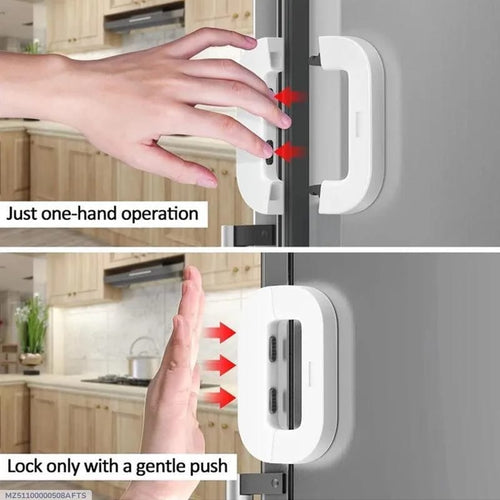 Fridge Lock one Hand Operation