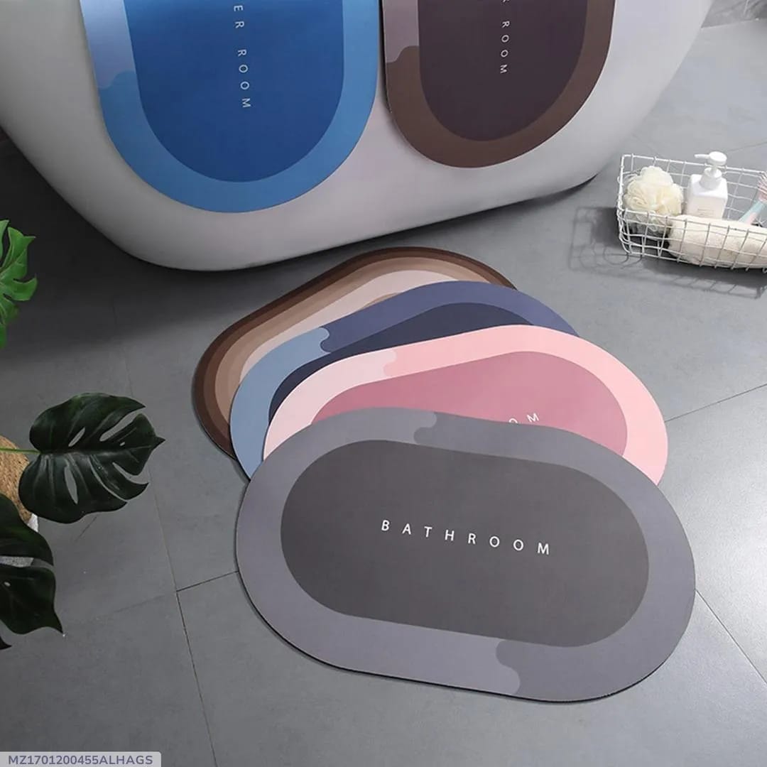Water Absorbent Floor Mat for Bathroom & Entryway