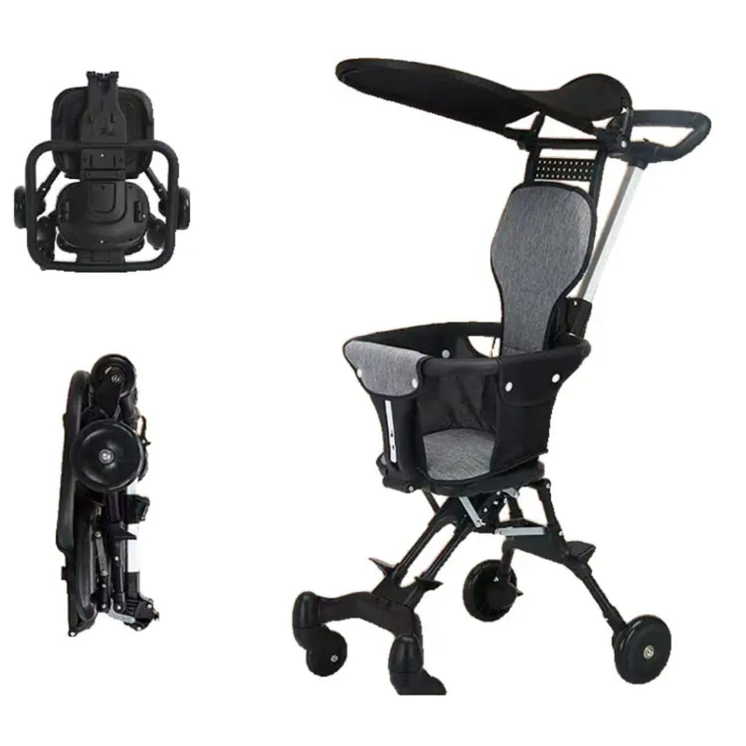 Ultra Compact Foldable Baby Stroller with Sun Canopy & Safety Belt